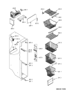 Схема №7 S25C RSB31-A/G с изображением Элемент корпуса для холодильника Whirlpool 481245228462