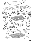 Схема №1 PF750ASPAX (F022412) с изображением Горелка для электропечи Indesit C00074303