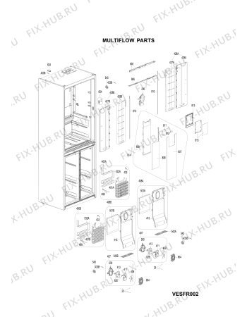 Схема №6 HPSN4TAIN (F105687) с изображением Полка для холодильной камеры Indesit C00511068