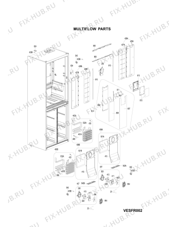 Схема №6 HPSN4TAIN (F105687) с изображением Ветродув для холодильника Indesit C00510345