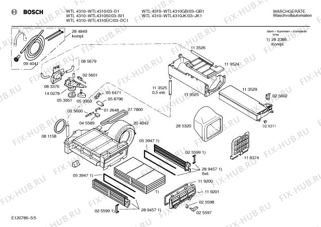 Схема №4 CT26010 CT2601 с изображением Механический замок для сушилки Bosch 00058833
