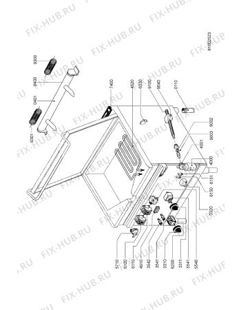 Схема №1 AGB 416/WP с изображением Затычка для плиты (духовки) Whirlpool 483286009401