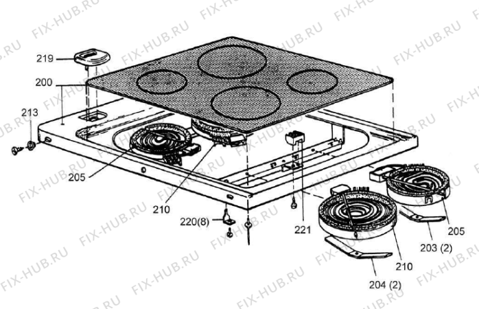 Взрыв-схема вытяжки Gorenje ST50K A821A51A SE   -White FS 50 (900000693, A821A51A) - Схема узла 02