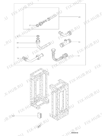 Взрыв-схема комплектующей Electrolux GWH275TRB - Схема узла Section 2