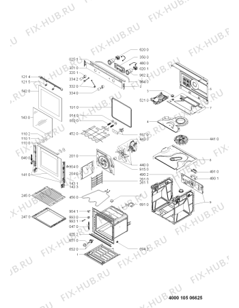 Схема №1 AKZM768NB2 (F091004) с изображением Инструкция по эксплуатации для плиты (духовки) Indesit C00354279