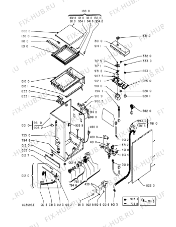 Схема №2 AWG 631 WP с изображением Декоративная панель для стиралки Whirlpool 481945319628