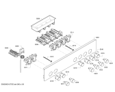 Схема №4 CH330250 с изображением Панель управления для плиты (духовки) Bosch 00671676