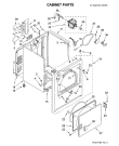 Схема №3 MEDC400VW с изображением Обшивка для электросушки Whirlpool 482000011286