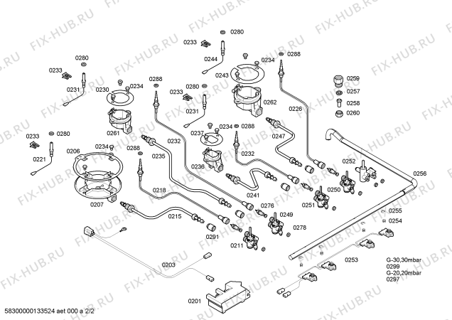 Схема №1 PCK755MIT с изображением Варочная панель для духового шкафа Bosch 00476957