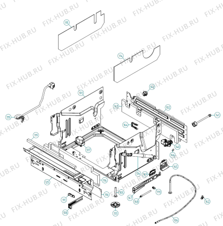 Взрыв-схема посудомоечной машины Gorenje GDV652XL (365251, DW90.2) - Схема узла 03