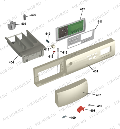 Взрыв-схема стиральной машины Gorenje W6551 DK   -White (900003408, WM56DK) - Схема узла 04