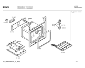 Схема №2 HBN2251EU с изображением Передняя сторона из нержавеющей стали для духового шкафа Bosch 00431774