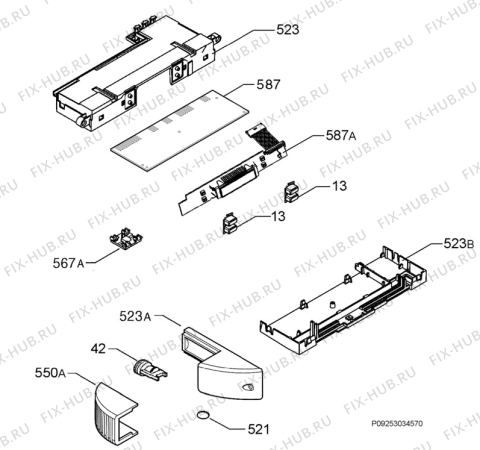 Взрыв-схема холодильника Electrolux ERA40502W8 - Схема узла Diffusor