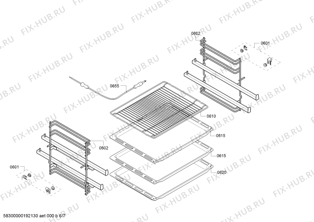 Схема №7 HCA778350U с изображением Стеклокерамика для плиты (духовки) Bosch 00715244