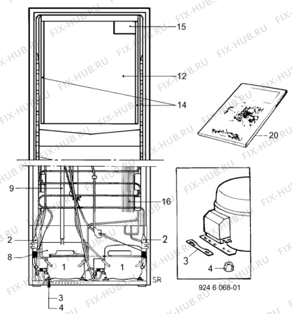 Взрыв-схема холодильника Unknown ER4010B - Схема узла C10 Cold, users manual