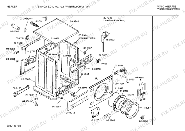 Схема №4 WM3MR06CH BIANCA BX40 с изображением Панель управления для стиралки Bosch 00286208