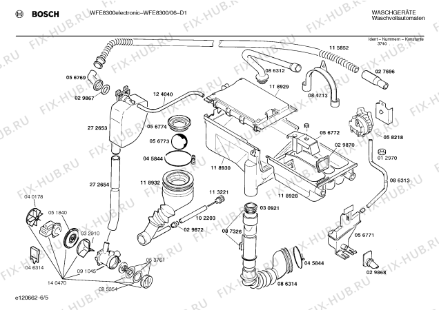 Схема №3 WFE8300 WFE8300 ELECTRONIC с изображением Ручка для стиралки Bosch 00088102