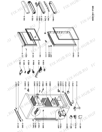 Схема №1 ARZ 904/H с изображением Дверца для холодильника Whirlpool 481241618166