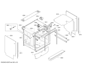 Схема №4 S41T69N5EU с изображением Передняя панель для посудомойки Bosch 00706494