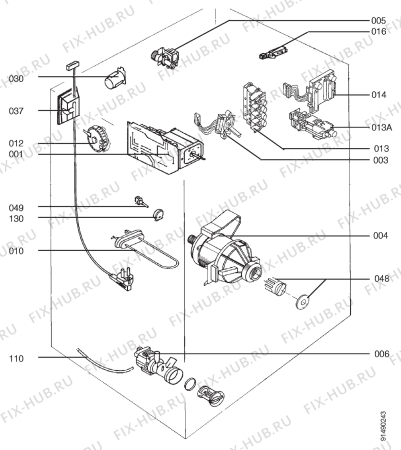 Взрыв-схема стиральной машины Aeg LAV62660 - Схема узла Section 5