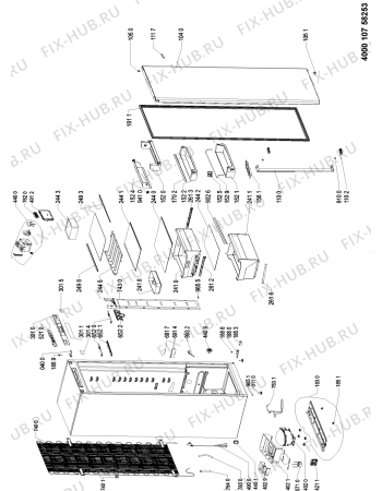 Схема №1 KRPLATINUMSW (F091293) с изображением Наставление для холодильной камеры Indesit C00358922