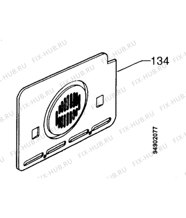 Взрыв-схема плиты (духовки) Electrolux EON398X - Схема узла Accessories