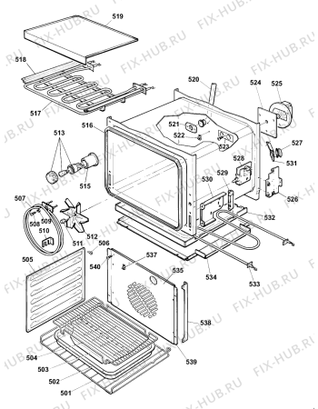 Схема №2 BD52B (F031604) с изображением Панель для духового шкафа Indesit C00225053