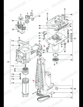 Схема №4 MAGNIFICA AUTOMATIC CAPPUCCINO  ESAM3500.S с изображением Электромотор для кофеварки (кофемашины) DELONGHI 7313226101