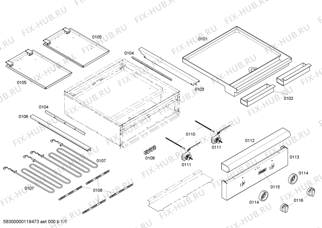 Схема №1 P24GED с изображением Панель для электропечи Bosch 00144580