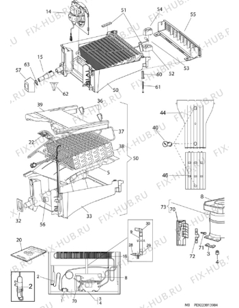 Взрыв-схема холодильника Electrolux EUF2946AOX - Схема узла C10 Cold, users manual