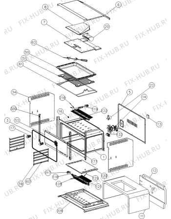 Схема №1 BOG932A20FBG(731227, G90S) с изображением Распылитель для плиты (духовки) Gorenje 411882