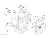Схема №5 3HB539XDC Einländervarianten mit LO ausserhalb LOT с изображением Фронтальное стекло для плиты (духовки) Bosch 00688379