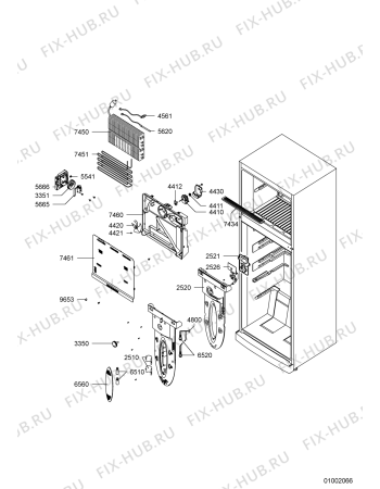 Схема №3 WBM 650/IX с изображением Холдер для холодильника Whirlpool 480132102181