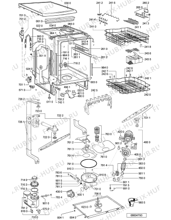 Схема №1 ADP 6736 IX с изображением Панель для посудомойки Whirlpool 481245373363