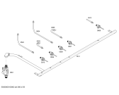 Схема №5 P24WKZS с изображением Горелка для духового шкафа Bosch 00487313