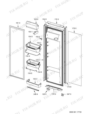 Схема №10 S20E TSM33-A/G с изображением Декоративная панель для холодильника Whirlpool 481246049685