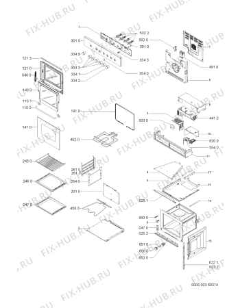 Схема №1 BSN4006 WS с изображением Обшивка для электропечи Whirlpool 481244019699