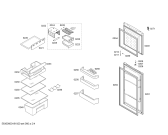 Схема №3 3FFL3451 с изображением Дверь морозильной камеры для холодильника Bosch 00715776