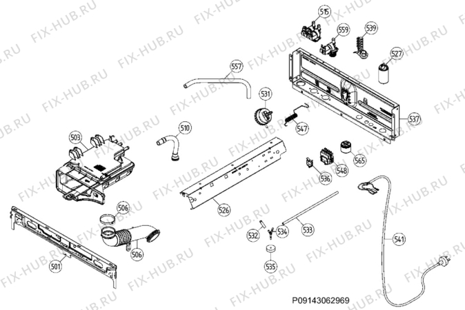 Взрыв-схема стиральной машины Electrolux WASL3M101 - Схема узла Electrical equipment 268