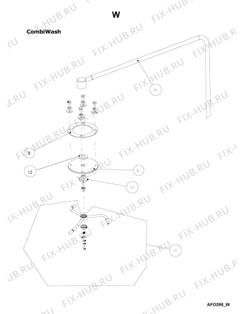 Схема №25 AFO 395 с изображением Всякое для составляющей Whirlpool 482000001411