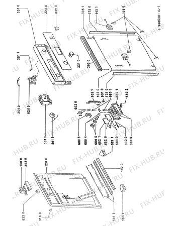 Схема №1 ADG 952/1 X с изображением Диспенсер для посудомоечной машины Whirlpool 481241818092