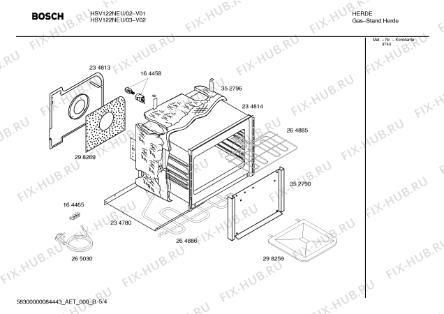 Схема №5 HSV142SEU с изображением Индикатор для плиты (духовки) Bosch 00169451