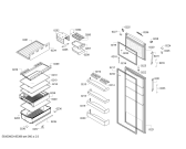 Схема №3 KDN46VL204 Bosch с изображением Дверь морозильной камеры для холодильника Bosch 00688638