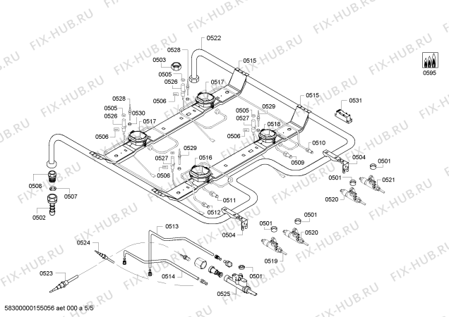 Схема №4 HGG233121R с изображением Переключатель для духового шкафа Bosch 00621351