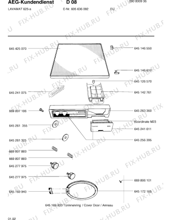 Схема №2 LAVB 1005 W с изображением Другое для стиралки Aeg 8996452613319