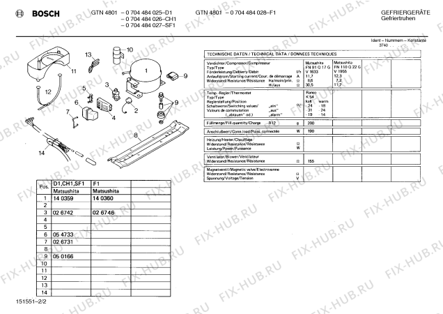 Взрыв-схема холодильника Bosch 0704484026 - Схема узла 02