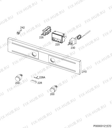 Схема №2 BE3002021M с изображением Кнопка (ручка регулировки) для духового шкафа Aeg 8084993057