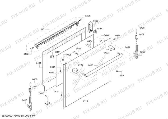 Схема №6 HC748531X с изображением Панель управления для плиты (духовки) Siemens 00700116