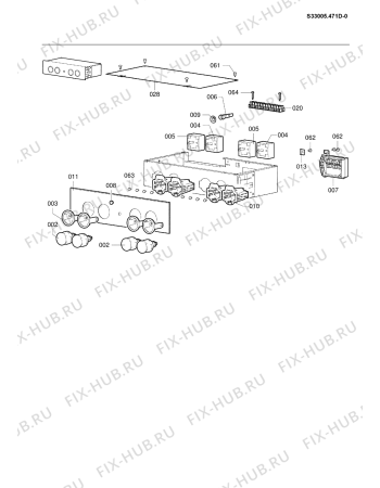 Схема №1 SK 8482 IN с изображением Обшивка для комплектующей Whirlpool 482000018535