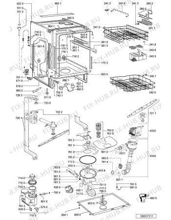 Схема №2 ADG 8517/1 WH -n.pro с изображением Панель для посудомойки Whirlpool 480140100667